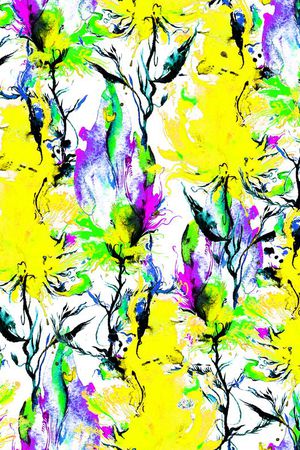 晕染涂鸦印花华亿平台图片