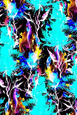 晕染涂鸦印花华亿平台图片