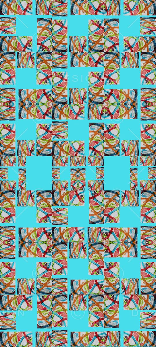 格子组合印花华亿平台图片