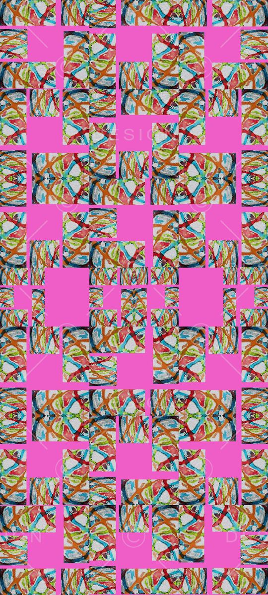 格子组合印花华亿平台图片