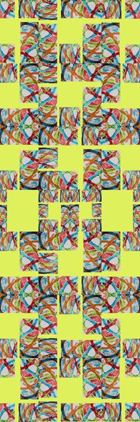 格子组合印花华亿平台图片