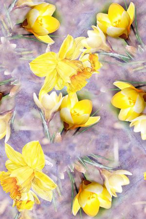 时尚抽象手绘油画玫瑰花印花印花华亿平台图片