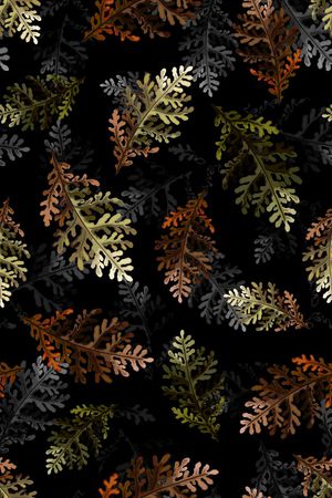 树叶印花华亿平台图片