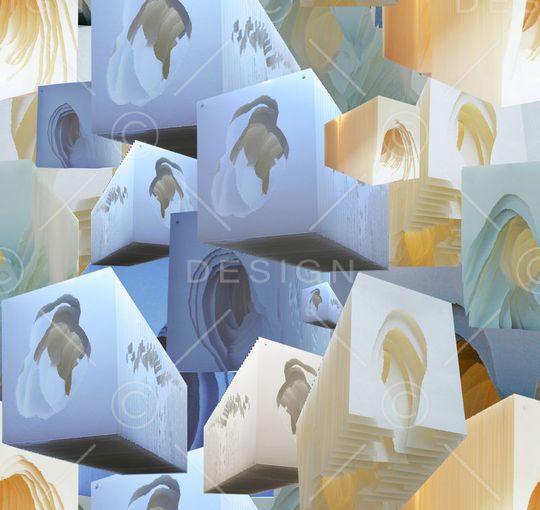 不规则几何印花华亿平台图片