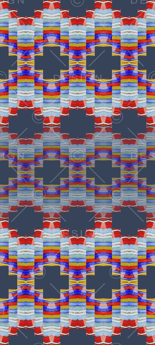 格子组合印花华亿平台图片