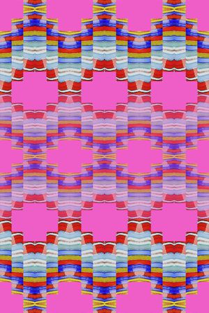 格子组合印花华亿平台图片