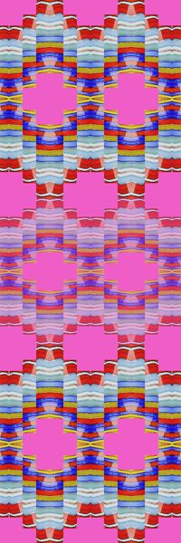 格子组合印花华亿平台图片