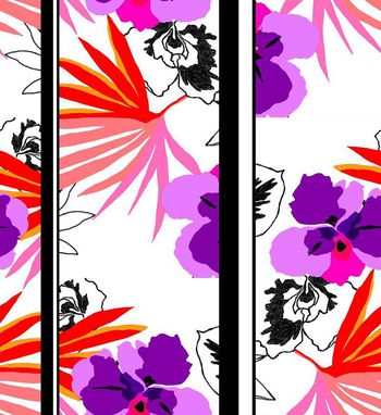 四方连续印花华亿平台图片