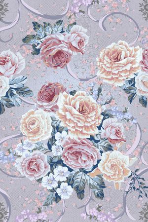 牡丹印花华亿平台图片