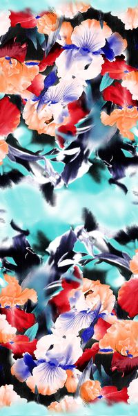 牡丹印花华亿平台图片