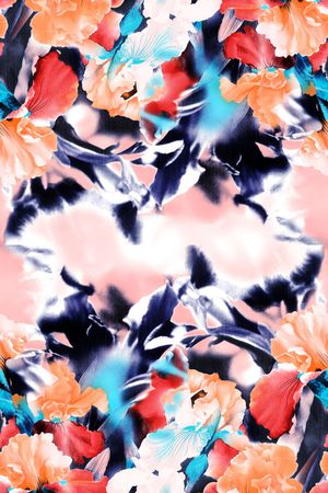 牡丹印花华亿平台图片