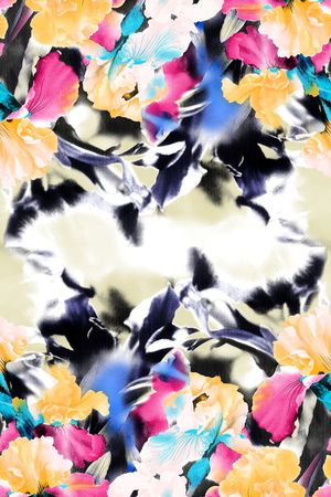 牡丹印花华亿平台图片