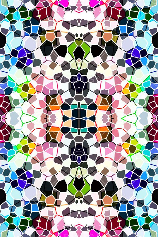 不规则几何印花华亿平台图片