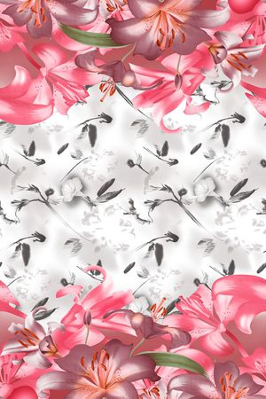 乱花印花华亿平台图片