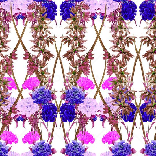 热带雨林花卉印花华亿平台图片