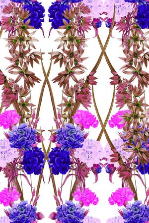 热带雨林花卉印花华亿平台图片