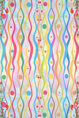 彩色波点印花华亿平台图片