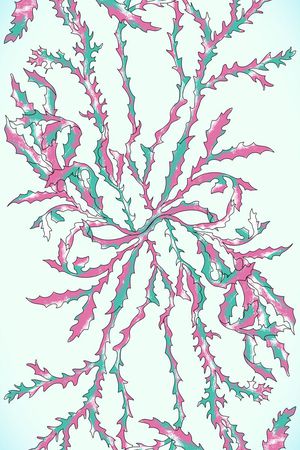 海洋元素长巾印花华亿平台图片