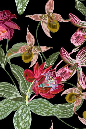 兰花印花华亿平台图片