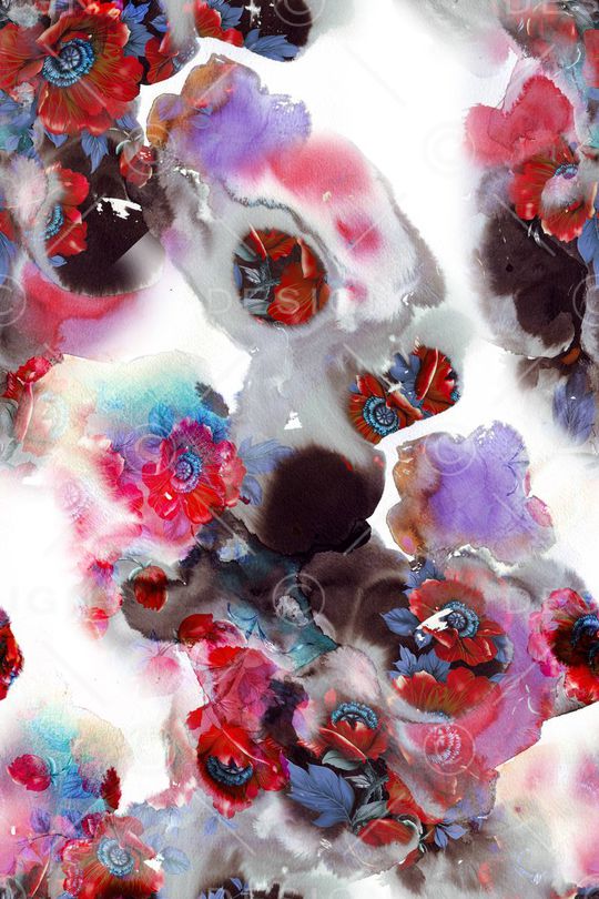 碎花印花华亿平台图片