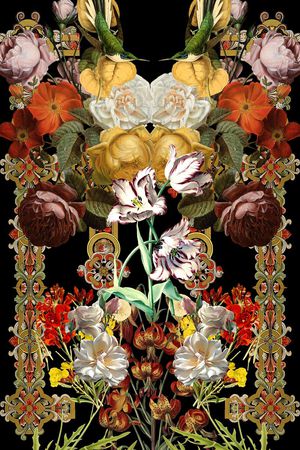 宫廷风印花华亿平台图片