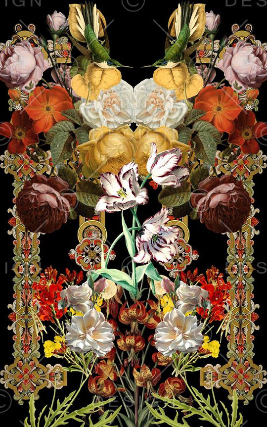 宫廷风印花华亿平台图片