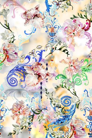 旗袍印花华亿平台图片