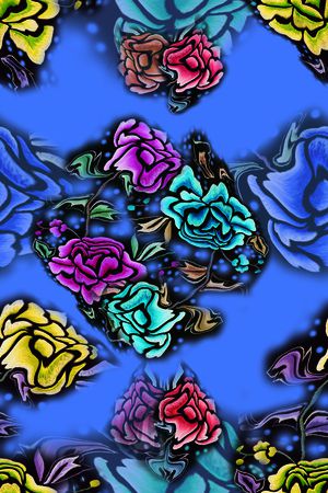 复古印花华亿平台图片