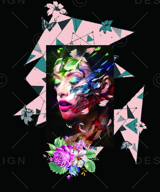 淑女印花华亿平台图片