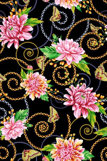 651121-蝴蝶拉链黑色‘