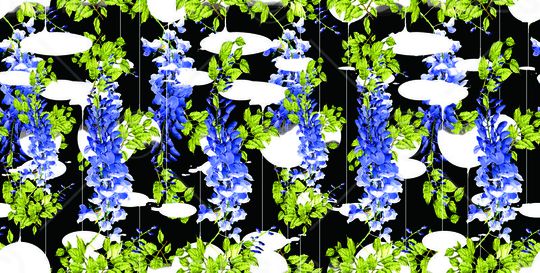 复古玫瑰印花华亿平台图片