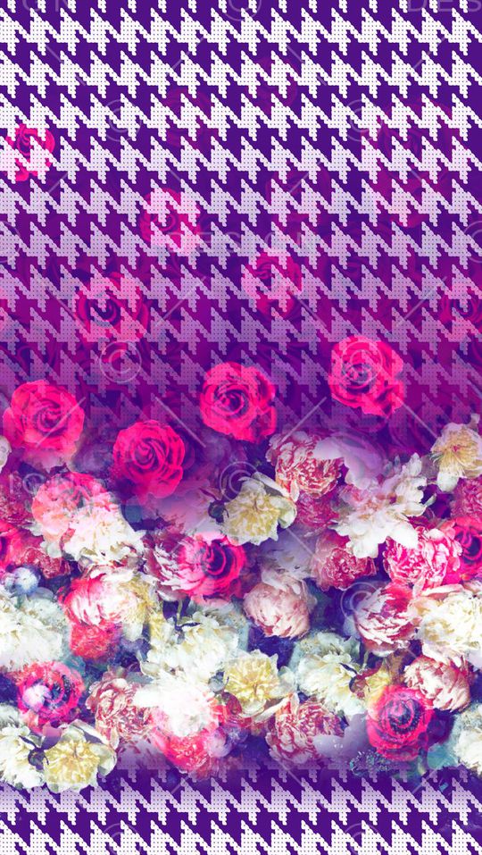 创意几何花卉印花华亿平台图片