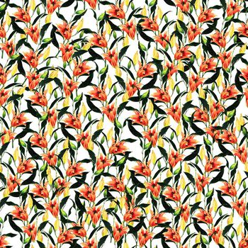 651171-百合花卉红