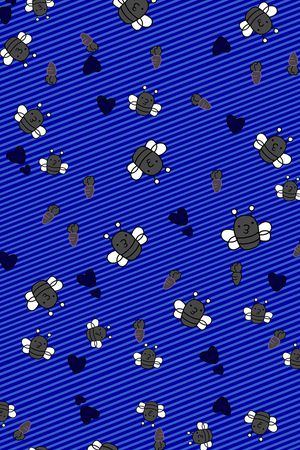 卡通小围巾印花华亿平台图片