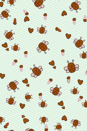 卡通小围巾印花华亿平台图片