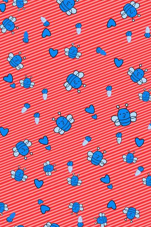 卡通小围巾印花华亿平台图片