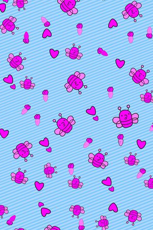 卡通小围巾印花华亿平台图片