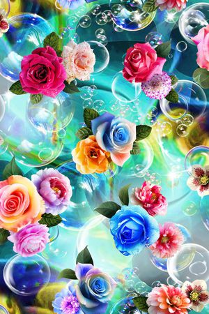 牡丹印花华亿平台图片