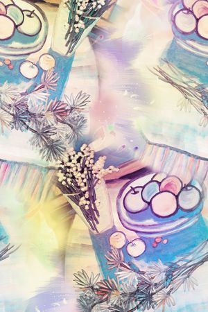 手绘印花华亿平台图片