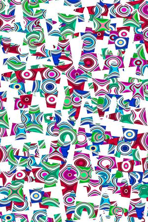 多彩、抽象、几何印花华亿平台图片