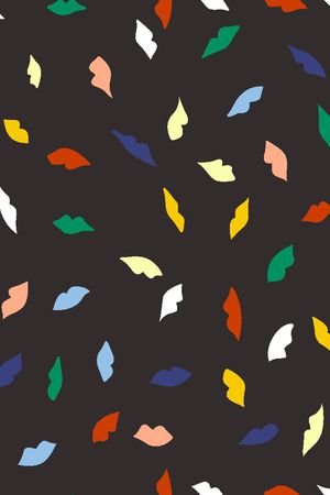 嘴唇印花华亿平台图片