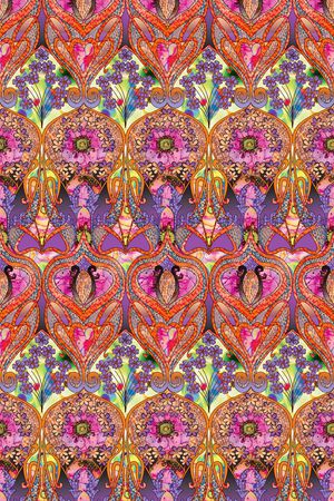 抽象花卉印花华亿平台图片