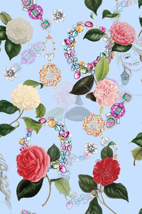 珠宝宝石印花华亿平台图片