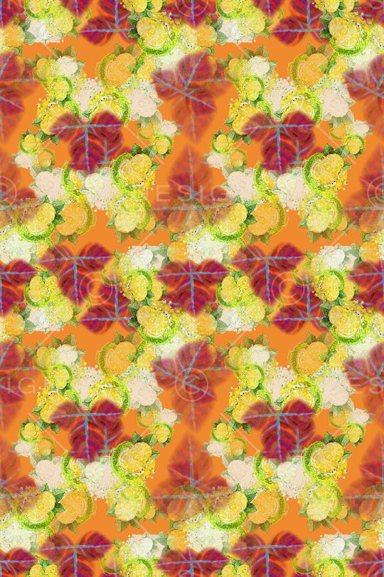 棕榈叶印花华亿平台图片