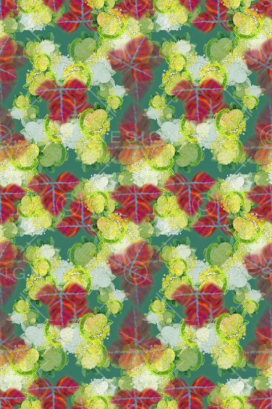 棕榈叶印花华亿平台图片