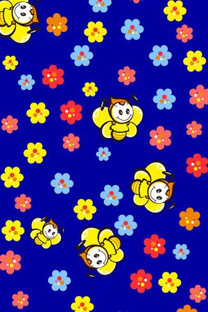 卡通小围巾印花华亿平台图片