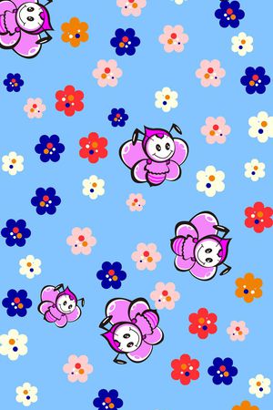 卡通小围巾印花华亿平台图片