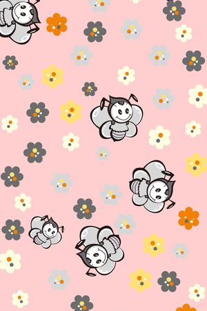 卡通小围巾印花华亿平台图片