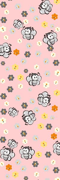 卡通小围巾印花华亿平台图片