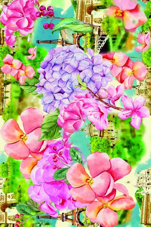 watercolor印花华亿平台图片